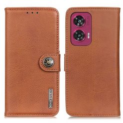 Lacné Kryty | Peňaženkové puzdro Khazneh wallet case hnedé – Motorola Edge 50 Fusion | Lacné Kryty