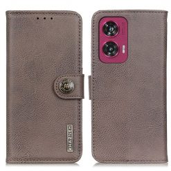 Lacné Kryty | Peňaženkové puzdro Khazneh wallet case sivé – Motorola Edge 50 Fusion | Lacné Kryty