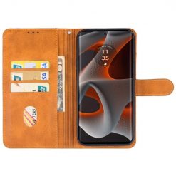 Lacné Kryty | Peňaženkové puzdro Splendid case hnedé – Motorola Edge 50 Pro | Lacné Kryty