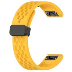 Remienok Safe Wristband žltý pre Garmin Fenix 7X Pro | Lacné Kryty Lacné Kryty | Remienok Safe Wristband žltý pre Garmin Fenix 7X Pro | Lacné Kryty