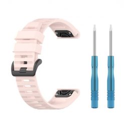 Remienok Solid Wristband bledoružový pre Garmin Fenix 7X (26mm) | Lacné Kryty Lacné Kryty | Remienok Solid Wristband bledoružový pre Garmin Fenix 7X (26mm) | Lacné Kryty