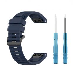 Remienok Solid Wristband tmavomodrý pre Garmin Fenix 7X (26mm) | Lacné Kryty Lacné Kryty | Remienok Solid Wristband tmavomodrý pre Garmin Fenix 7X (26mm) | Lacné Kryty