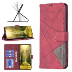 Lacné Kryty | Knižkové puzdro Rhombus červené – Honor 200 Pro | Lacné Kryty