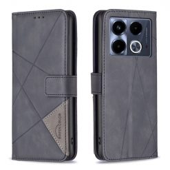Knižkové puzdro Rhombus čierne – Infinix Note 40 | Lacné Kryty Lacné Kryty | Knižkové puzdro Rhombus čierne – Infinix Note 40 | Lacné Kryty