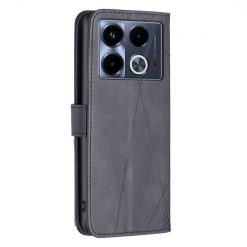 Knižkové puzdro Rhombus čierne – Infinix Note 40 | Lacné Kryty Lacné Kryty | Knižkové puzdro Rhombus čierne – Infinix Note 40 | Lacné Kryty