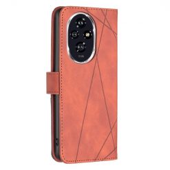 Lacné Kryty | Knižkové puzdro Rhombus hnedé – Honor 200 | Lacné Kryty