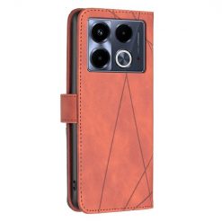 Knižkové puzdro Rhombus hnedé – Infinix Note 40 | Lacné Kryty Lacné Kryty | Knižkové puzdro Rhombus hnedé – Infinix Note 40 | Lacné Kryty