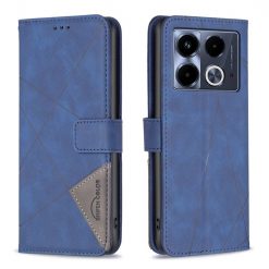 Knižkové puzdro Rhombus modré – Infinix Note 40 | Lacné Kryty Lacné Kryty | Knižkové puzdro Rhombus modré – Infinix Note 40 | Lacné Kryty