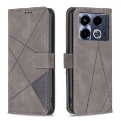 Knižkové puzdro Rhombus sivé – Infinix Note 40 | Lacné Kryty Lacné Kryty | Knižkové puzdro Rhombus sivé – Infinix Note 40 | Lacné Kryty