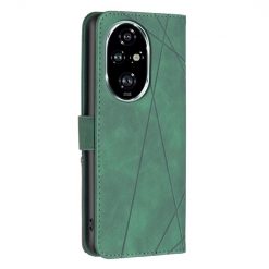 Knižkové puzdro Rhombus zelené – Honor 200 Pro | Lacné Kryty Lacné Kryty | Knižkové puzdro Rhombus zelené – Honor 200 Pro | Lacné Kryty