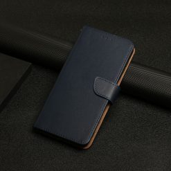 Lacné Kryty | Kožené puzdro Business leather case modré – Xiaomi Redmi 13 | Lacné Kryty