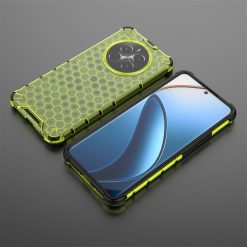 Lacné Kryty | Odolný kryt Honeycomb Armor zelený – Realme 12+ (12 Plus) | Lacné Kryty