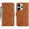 Lacné Kryty | Peňaženkové puzdro Embossing Pattern Stitchy case zelené – Xiaomi Redmi 13 | Lacné Kryty