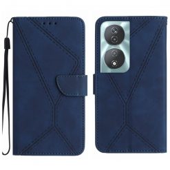 Peňaženkové puzdro Embossing Pattern Stitchy case modré – Honor 90 Smart | Lacné Kryty Lacné Kryty | Peňaženkové puzdro Embossing Pattern Stitchy case modré – Honor 90 Smart | Lacné Kryty