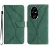 Lacné Kryty | Peňaženkové puzdro Embossing Pattern Stitchy case hnedé – Honor 200 | Lacné Kryty