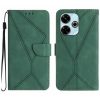 Lacné Kryty | Peňaženkové puzdro Embossing Pattern Stitchy case čierne – Xiaomi Redmi 13 | Lacné Kryty