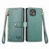 Lacné Kryty | Peňaženkové puzdro Heart zip case hnedé – T Phone 2 Pro | Lacné Kryty