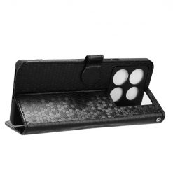 Lacné Kryty | Peňaženkové puzdro Honeycomb Dot Texture Case čierne – Infinix Note 40 Pro / Infinix Note 40 Pro+ 5G | Lacné Kryty