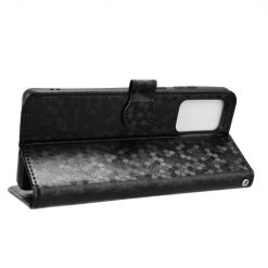 Peňaženkové puzdro Honeycomb Dot Texture Case čierne – Motorola Edge 50 Fusion | Lacné Kryty Lacné Kryty | Peňaženkové puzdro Honeycomb Dot Texture Case čierne – Motorola Edge 50 Fusion | Lacné Kryty