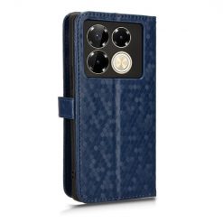 Lacné Kryty | Peňaženkové puzdro Honeycomb Dot Texture Case modré – Infinix Note 40 Pro / Infinix Note 40 Pro+ 5G | Lacné Kryty