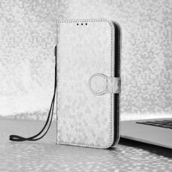 Peňaženkové puzdro Honeycomb Dot Texture Case strieborné – Infinix Note 40 Pro / Infinix Note 40 Pro+ 5G | Lacné Kryty Lacné Kryty | Peňaženkové puzdro Honeycomb Dot Texture Case strieborné – Infinix Note 40 Pro / Infinix Note 40 Pro+ 5G | Lacné Kryty