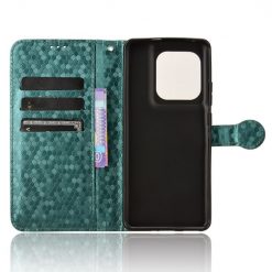 Peňaženkové puzdro Honeycomb Dot Texture Case zelené – Motorola Edge 50 Ultra | Lacné Kryty Lacné Kryty | Peňaženkové puzdro Honeycomb Dot Texture Case zelené – Motorola Edge 50 Ultra | Lacné Kryty