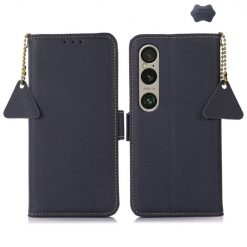 Lacné Kryty | Peňaženkové puzdro RFID Leather case modré – Sony Xperia 1 VI | Lacné Kryty