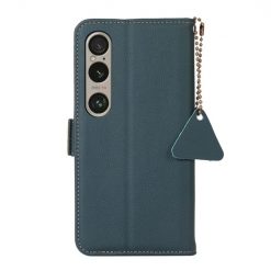 Lacné Kryty | Peňaženkové puzdro RFID Leather case zelené – Sony Xperia 1 VI | Lacné Kryty