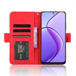 Lacné Kryty | Peňaženkové puzdro Slots case červené – Realme 12 / 12X | Lacné Kryty