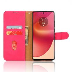 Lacné Kryty | Peňaženkové puzdro Solid ružové – Motorola Edge 50 Fusion | Lacné Kryty
