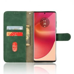 Lacné Kryty | Peňaženkové puzdro Solid zelené – Motorola Edge 50 Fusion | Lacné Kryty