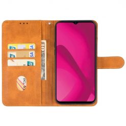 Lacné Kryty | Peňaženkové puzdro Splendid case hnedé – T Phone 2 | Lacné Kryty