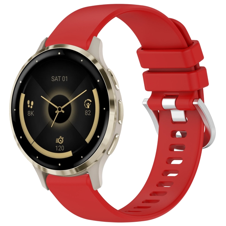 Remienok Solid Wristband červený pre Garmin Venu 3S