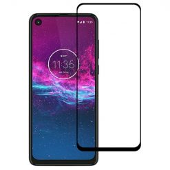 Tvrdené sklo celopovrchové čierne – Motorola One Action