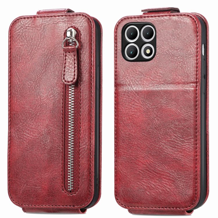 Vyklápacie puzdro Vertical flip Wallet case červené – T Phone 2 Pro