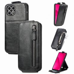 Lacné Kryty | Vyklápacie puzdro Vertical flip Wallet case čierne – T Phone 2 | Lacné Kryty