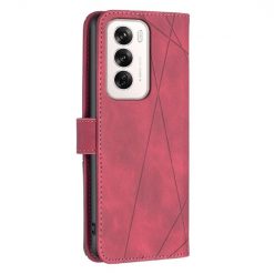 Knižkové puzdro Rhombus červené – Oppo Reno 12 | Lacné Kryty Lacné Kryty | Knižkové puzdro Rhombus červené – Oppo Reno 12 | Lacné Kryty