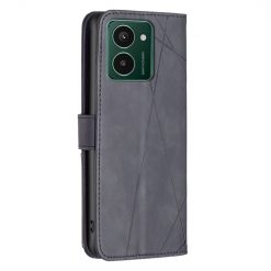 Lacné Kryty | Knižkové puzdro Rhombus čierne – HMD Pulse / Pulse+ / Pulse Pro | Lacné Kryty