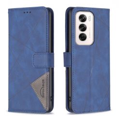 Lacné Kryty | Knižkové puzdro Rhombus modré – Oppo Reno 12 | Lacné Kryty