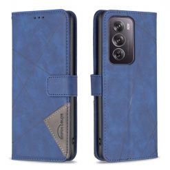 Lacné Kryty | Knižkové puzdro Rhombus modré – Oppo Reno 12 Pro | Lacné Kryty