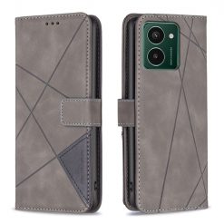Knižkové puzdro Rhombus sivé – HMD Pulse / Pulse+ / Pulse Pro | Lacné Kryty Lacné Kryty | Knižkové puzdro Rhombus sivé – HMD Pulse / Pulse+ / Pulse Pro | Lacné Kryty