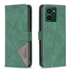 Lacné Kryty | Knižkové puzdro Rhombus zelené – HMD Pulse / Pulse+ / Pulse Pro | Lacné Kryty