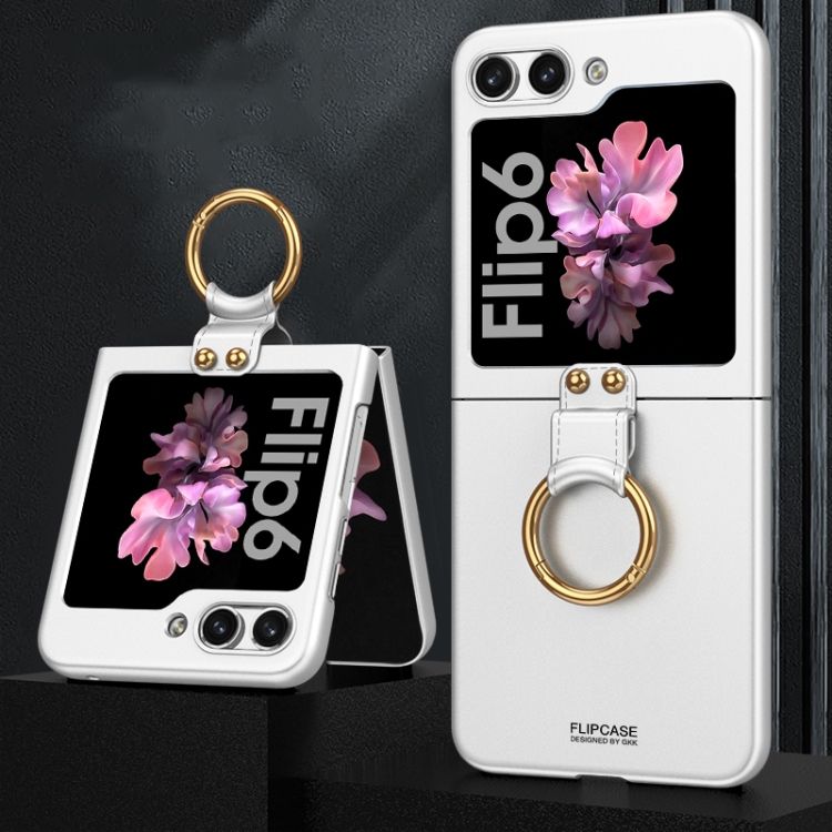 Kryt GKK Fashion Ring case strieborný – Samsung Galaxy Z Flip 6