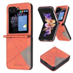 Kryt Rhombus hnedý – Samsung Galaxy Z Flip 6 / Z Flip 7 FE | Lacné Kryty Lacné Kryty | Kryt Rhombus hnedý – Samsung Galaxy Z Flip 6 / Z Flip 7 FE | Lacné Kryty