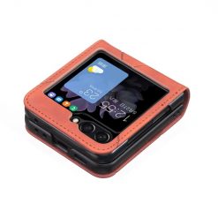 Kryt Rhombus hnedý – Samsung Galaxy Z Flip 6 / Z Flip 7 FE | Lacné Kryty Lacné Kryty | Kryt Rhombus hnedý – Samsung Galaxy Z Flip 6 / Z Flip 7 FE | Lacné Kryty