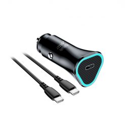 Nabíjačka do auta Blue Star 20W USB-C čierna + kábel USB-C | Lacné Kryty Lacné Kryty | Nabíjačka do auta Blue Star 20W USB-C čierna + kábel USB-C | Lacné Kryty