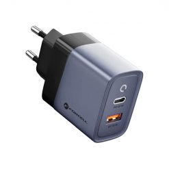 Nabíjačka do siete Forcell USB-C a USB-A 4A 45W Power Delivery + Quick Charge 4.0 sivá | Lacné Kryty Lacné Kryty | Nabíjačka do siete Forcell USB-C a USB-A 4A 45W Power Delivery + Quick Charge 4.0 sivá | Lacné Kryty