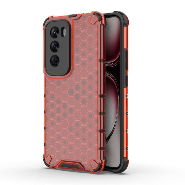 Odolný kryt Honeycomb Armor červený – Oppo Reno 12 Pro