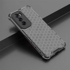 Lacné Kryty | Odolný kryt Honeycomb Armor čierny – Oppo Reno 12 Pro | Lacné Kryty