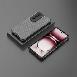 Lacné Kryty | Odolný kryt Honeycomb Armor čierny – Oppo Reno 12 Pro | Lacné Kryty